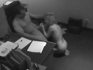 Blowjob in an office caught by security Picture 3
