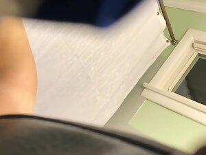 Petite girl caught nude in shower by hidden camera Picture 5
