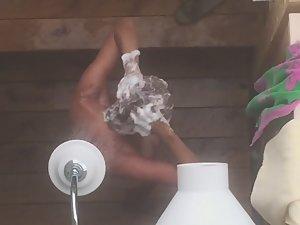 Peeping on girl in shower from above Picture 3