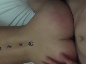 She loves feeling her butt plug during doggy style sex Picture 4