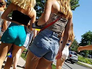 Group of sweet butts in shorts Picture 6