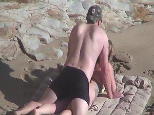 Hot milf fucked from behind on a beach Picture 7