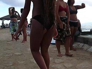 Amazing teens in bikinis on the pier Picture 8