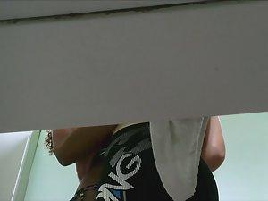 Teens tried fucking in dressing cabin Picture 1