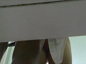 Teens tried fucking in dressing cabin Picture 4