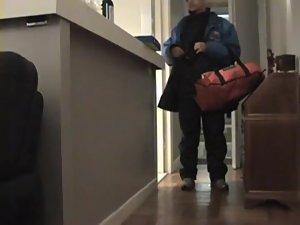 Fuckable woman teases the delivery man Picture 6