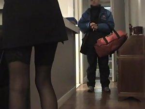 Fuckable woman teases the delivery man Picture 7