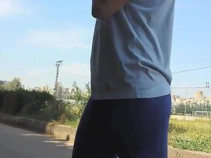 Fit girl teaches a fat friend to exercise Picture 5