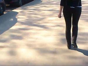 Jogging girl prepares music for her run Picture 3