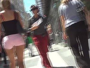 Stunning ass in tight pink shorts Picture 4