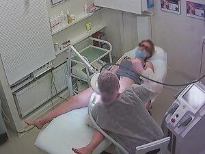 Spying on hot girl's hair removal on both fuck holes Picture 2