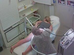 Spying on hot girl's hair removal on both fuck holes Picture 7