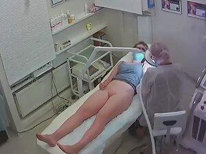 Spying on hot girl's hair removal on both fuck holes Picture 8