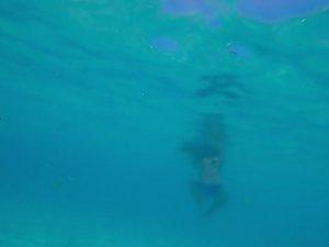 Underwater spying on young mermaid Picture 1