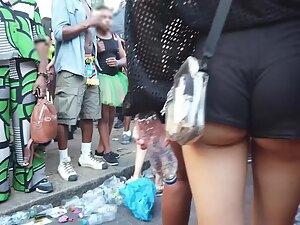 Party girl's extraordinary small ass in tiny shorts Picture 5