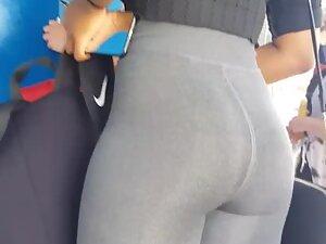 Sexy ass and fit body line of a black girl