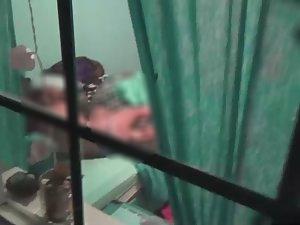 Cute neighbor prepares for bedtime Picture 3