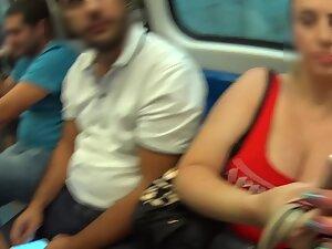 She likes to maker her massive boobs visible Picture 6