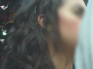 Cocky girl in tight yellow leggings Picture 6