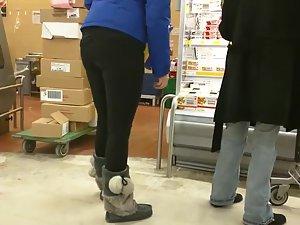 Girl in tights and interesting boots Picture 4