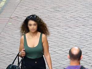 Big tits bounce with every step she makes Picture 3