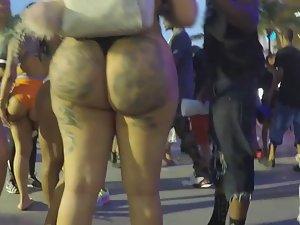 Spying on big tattoos on butt implants Picture 7