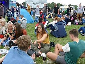 Focusing on big boobs of a party girl Picture 5