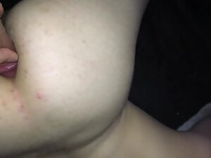 Showing how nicely big penis fits in her white ass Picture 2