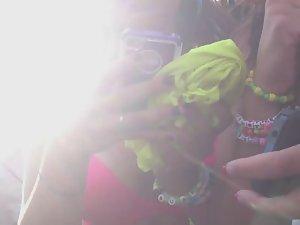 Party girl bounces to the music Picture 3