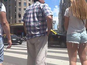 Hot teenage ass in cutoff shorts Picture 4