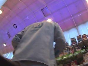 Nice ass in upskirt at big store Picture 8