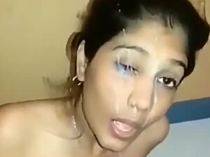 Cumshot closed her eyes after a wild ride on a hard dick