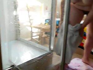 Chubby girl after a nice shower Picture 2