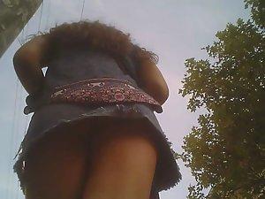 Checking out young ass in upskirt Picture 7