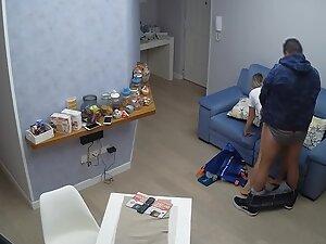 Spying on horny couple exploring new sex poses at home Picture 5