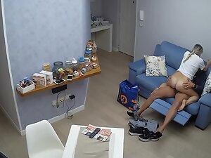 Spying on horny couple exploring new sex poses at home Picture 7