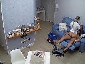 Spying on horny couple exploring new sex poses at home Picture 8