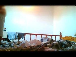 Hidden camera spying her in the morning Picture 4