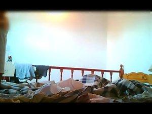 Hidden camera spying her in the morning Picture 5
