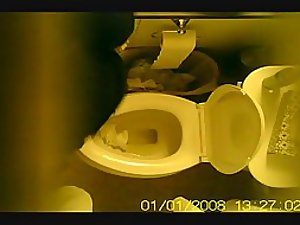 Hidden cam on the toilet ceiling Picture 1