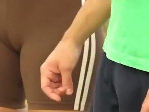 Alluring cameltoe spied in the park Picture 4