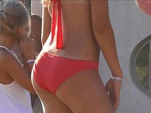 Hot teen playing and dancing on the beach Picture 8